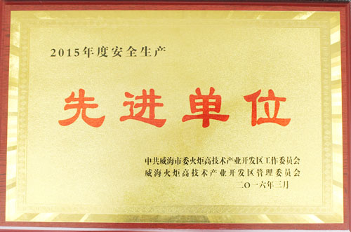 聯橋集團獲“2015年度安全生產先進單位”榮譽稱號